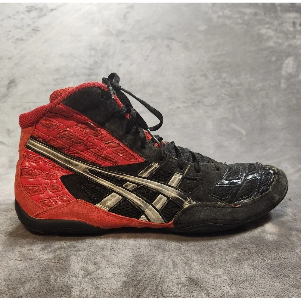 Asics Shoes Mens 13 Red Black Wresting Split Second 9 J203Y
